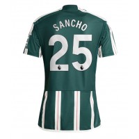 Fotballdrakt Herre Manchester United Jadon Sancho #25 Bortedrakt 2023-24 Kortermet